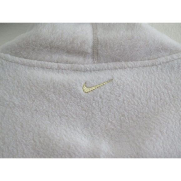 Nike DM1621 Women's Sz M Off White Soft Sherpa Fleece Funnel Neck Pullover $85 - Picture 3 of 8